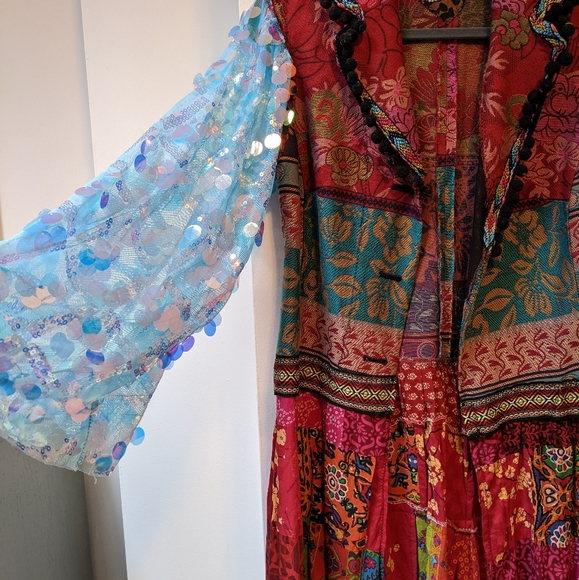 Burning Man style robe NEW never worn - Picture 4 of 4